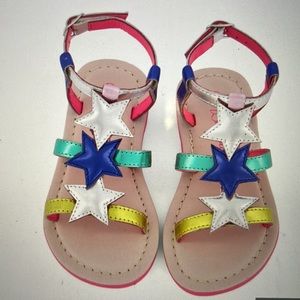 NEW Billieblush Multicolor Star Detail sandals size EU37
